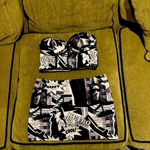 Very cute skirt and tube top set